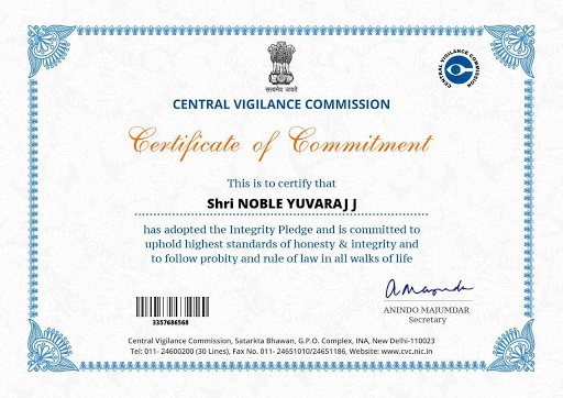 Central Vigilance Commission Certificate